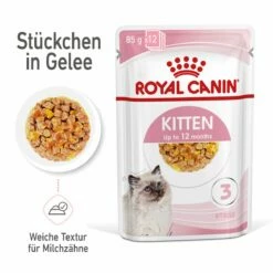 Royal Canin Kitten Frischebeutel Mit Gelee 12 X 85 G In Gelee Frischebeutel