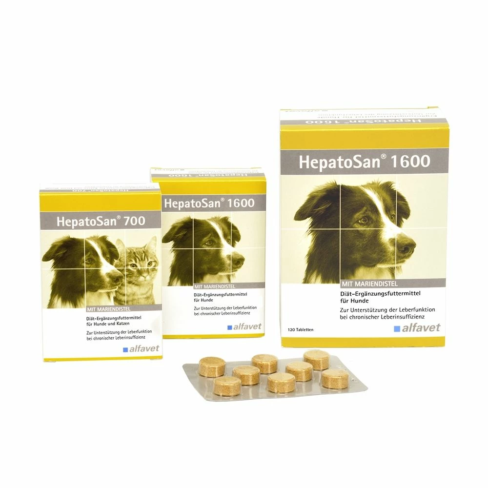 Alfavet HepatoSan Für Die Leber Von Hund Und Katze Hepatosan 700 - 30 Tabletten 1 Alfavet HepatoSan Für Die Leber Von Hund Und Katze Hepatosan 700 - 30 Tabletten