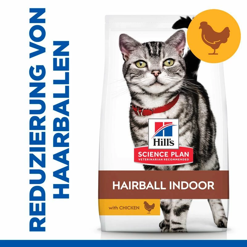 Hills Science Plan Feline Adult Hairball Indoor Trockenfutter Mit Huhn 10 Kg Trockenfutter Für Katzen 2 Hills Science Plan Feline Adult Hairball Indoor Trockenfutter Mit Huhn 10 Kg Trockenfutter Für Katzen – Bild 2