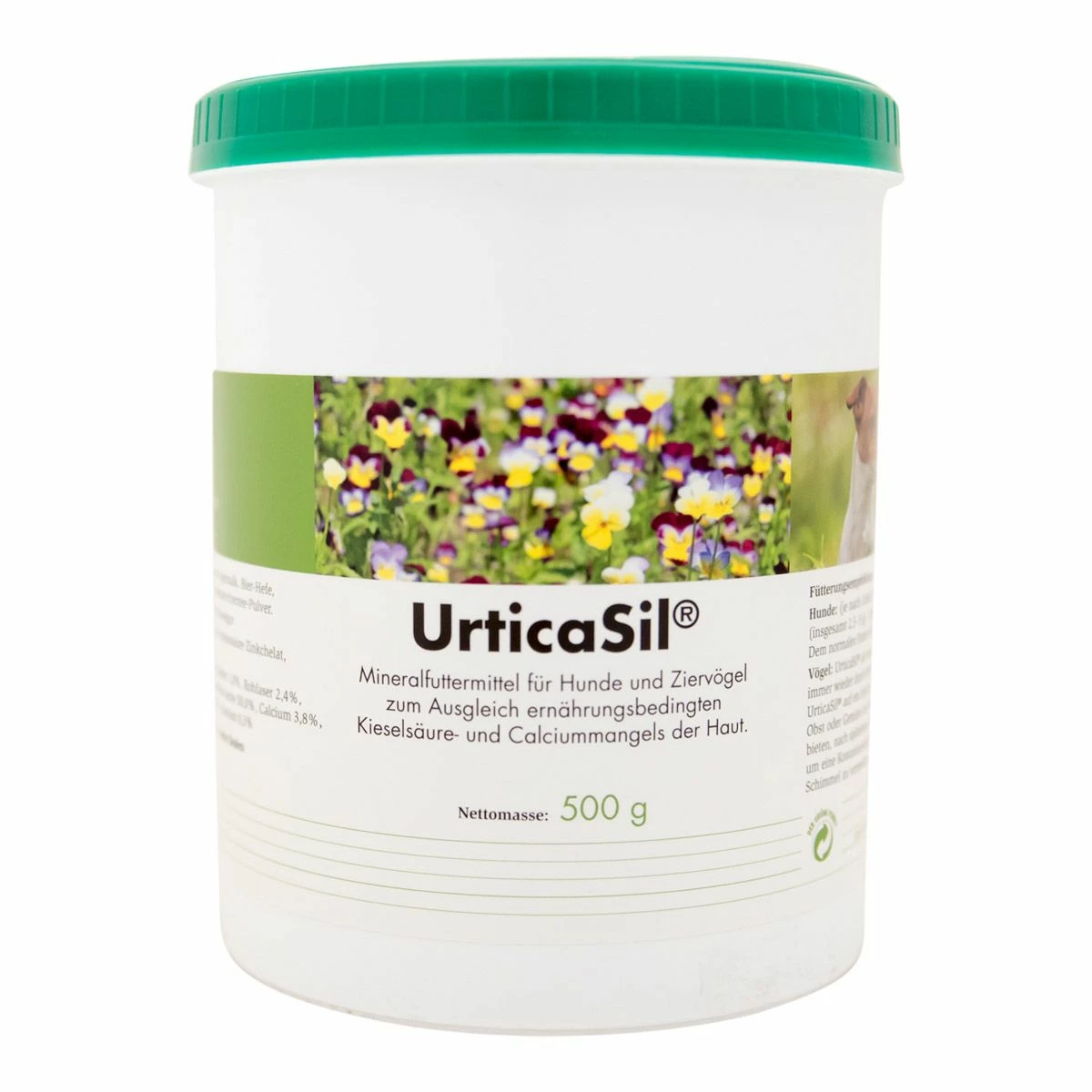 PlantaVet UrticaSil Mineralfutter Für Hautstoffwechsel 500 G Pulver Dose 1 PlantaVet UrticaSil Mineralfutter Für Hautstoffwechsel 500 G Pulver Dose