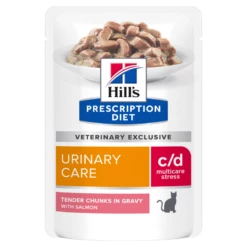 Hills Feline C/d Multicare Stress Lachs Frischebeutel Für Katzen 12 X 85 G Lachs Frischebeutel