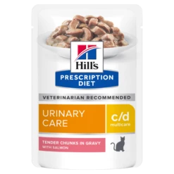 Hills Feline C/d Multicare Lachs Frischebeutel Für Katzen 12 X 85 G Lachs Frischebeutel