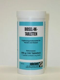 Selectavet Biosel-HK Tabletten Für Hund Und Katze 100 Tabletten Biosel-HK