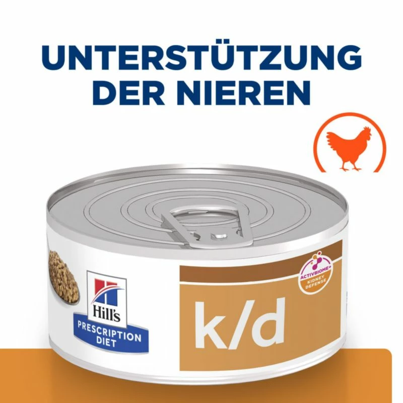 Hills K/d Katze Dosenfutter Bei Nierenerkrankungen 24 X 156 G Feingehackt - Huhn Dosen 3 Hills K/d Katze Dosenfutter Bei Nierenerkrankungen 24 X 156 G Feingehackt - Huhn Dosen – Bild 3