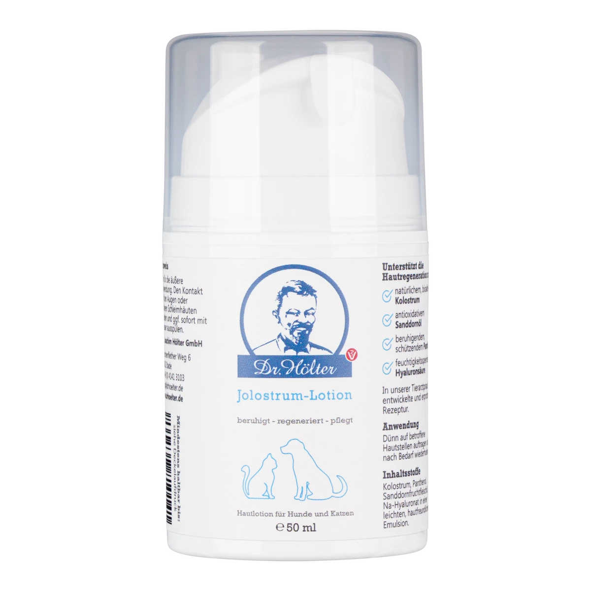 Dr. Hölter Jolostrum Lotion Hautpflege Jolostrum Lotion Hund + Katze 50ml 4 Dr. Hölter Jolostrum Lotion Hautpflege Jolostrum Lotion Hund + Katze 50ml – Bild 4