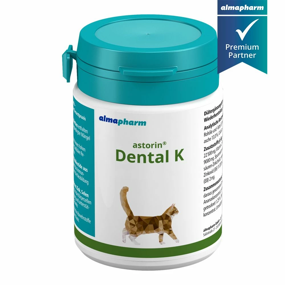 Almapharm Astorin Dental K 30 Tabletten Dose Für Katzen