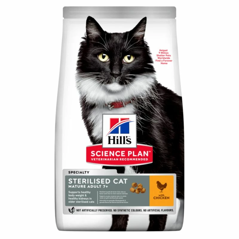 Hills Science Plan Feline Mature Adult 7+ Sterilised Cat Huhn Trockenfutter 10 Kg Huhn Trockenfutter 1 Hills Science Plan Feline Mature Adult 7+ Sterilised Cat Huhn Trockenfutter 10 Kg Huhn Trockenfutter