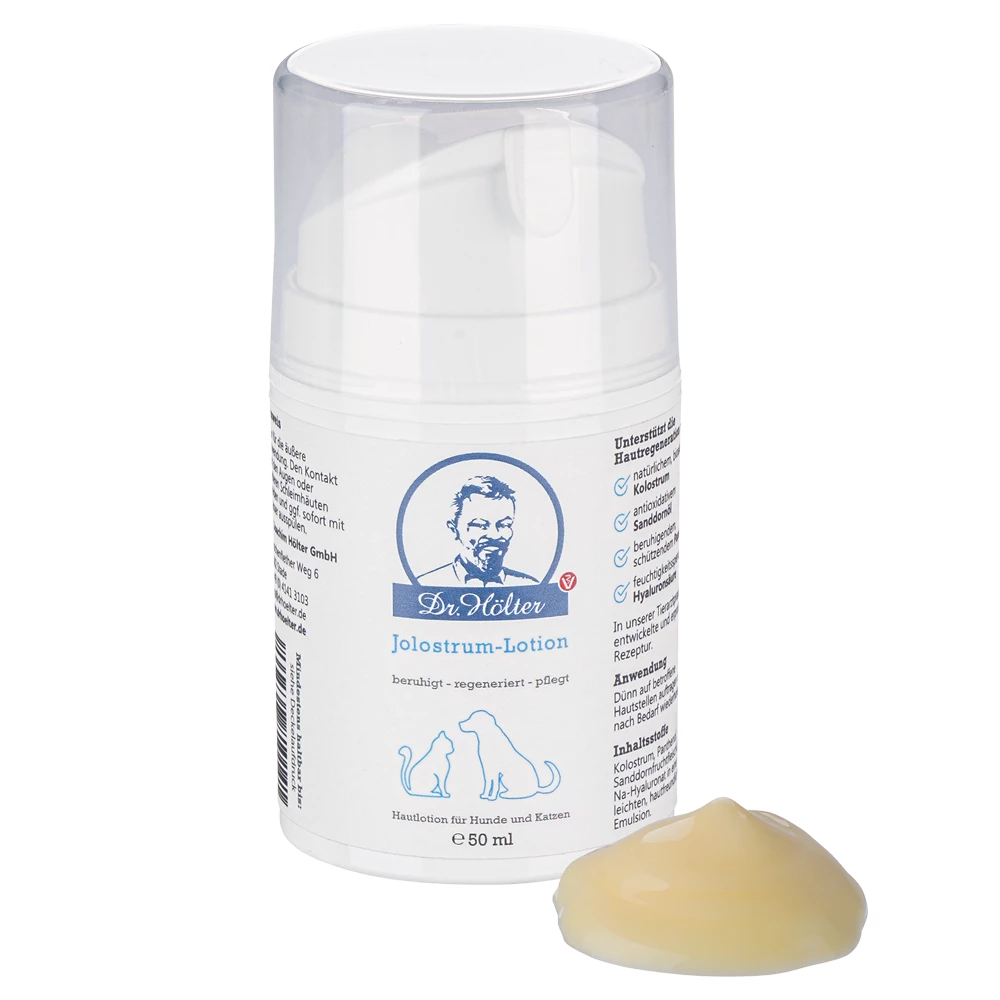 Dr. Hölter Jolostrum Lotion Hautpflege Jolostrum Lotion Hund + Katze 50ml 1 Dr. Hölter Jolostrum Lotion Hautpflege Jolostrum Lotion Hund + Katze 50ml