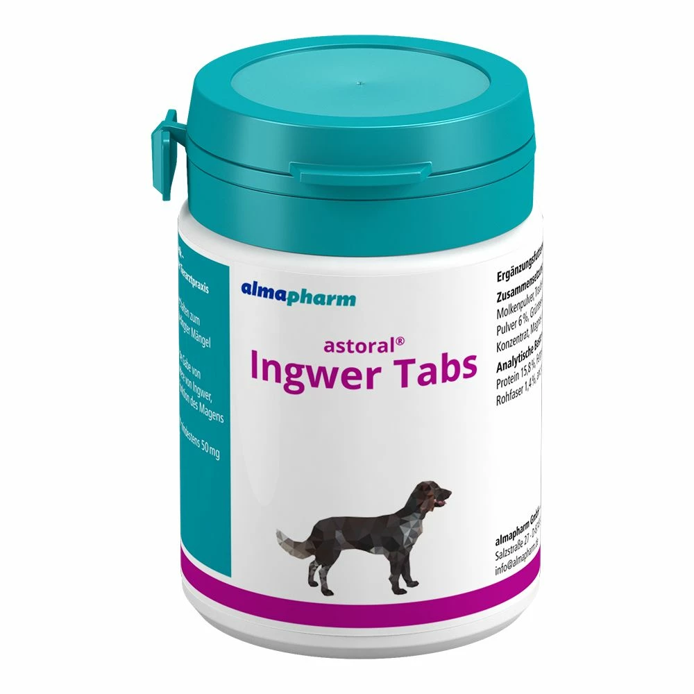 Almapharm Astoral Ingwer Tabs Für Hunde 30 Tabletten Dose Für Hunde 2 Almapharm Astoral Ingwer Tabs Für Hunde 30 Tabletten Dose Für Hunde – Bild 2