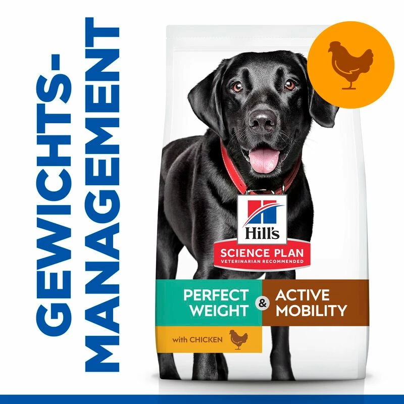 Hills Science Plan Canine Perfect Weight + Active Mobility Adult Large Breed Trockenfutter 12 Kg Huhn Trockenfutter 2 Hills Science Plan Canine Perfect Weight + Active Mobility Adult Large Breed Trockenfutter 12 Kg Huhn Trockenfutter – Bild 2