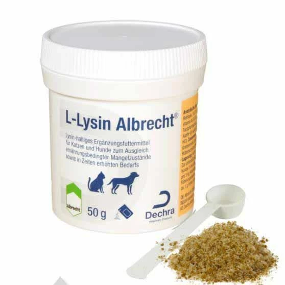 Dechra L-Lysin Für Hund Und Katze 50 G Pulver Dose 1 Dechra L-Lysin Für Hund Und Katze 50 G Pulver Dose